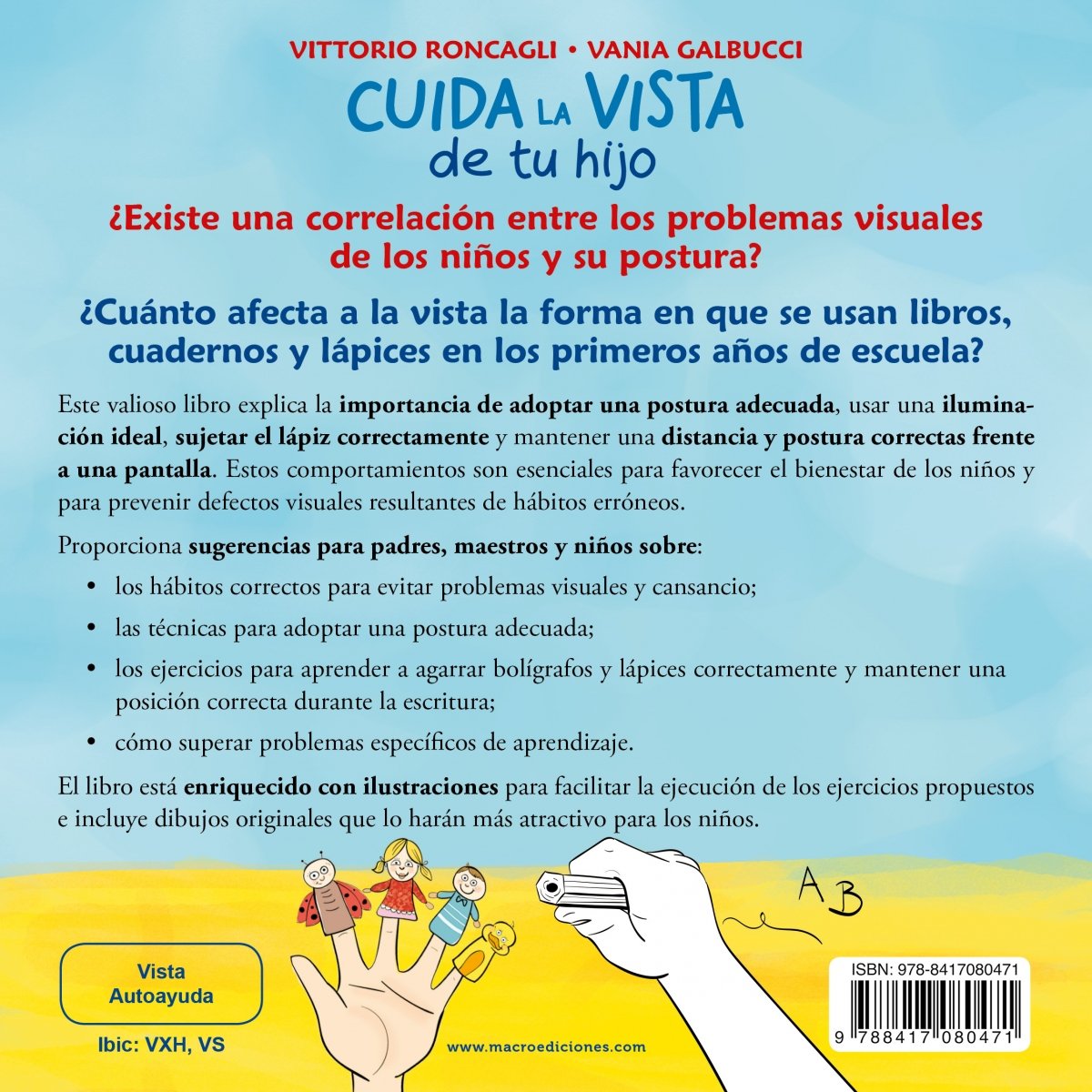 Cuida la vista de tu Hijo | Libro de Vittorio Roncagli | Macro Ediciones